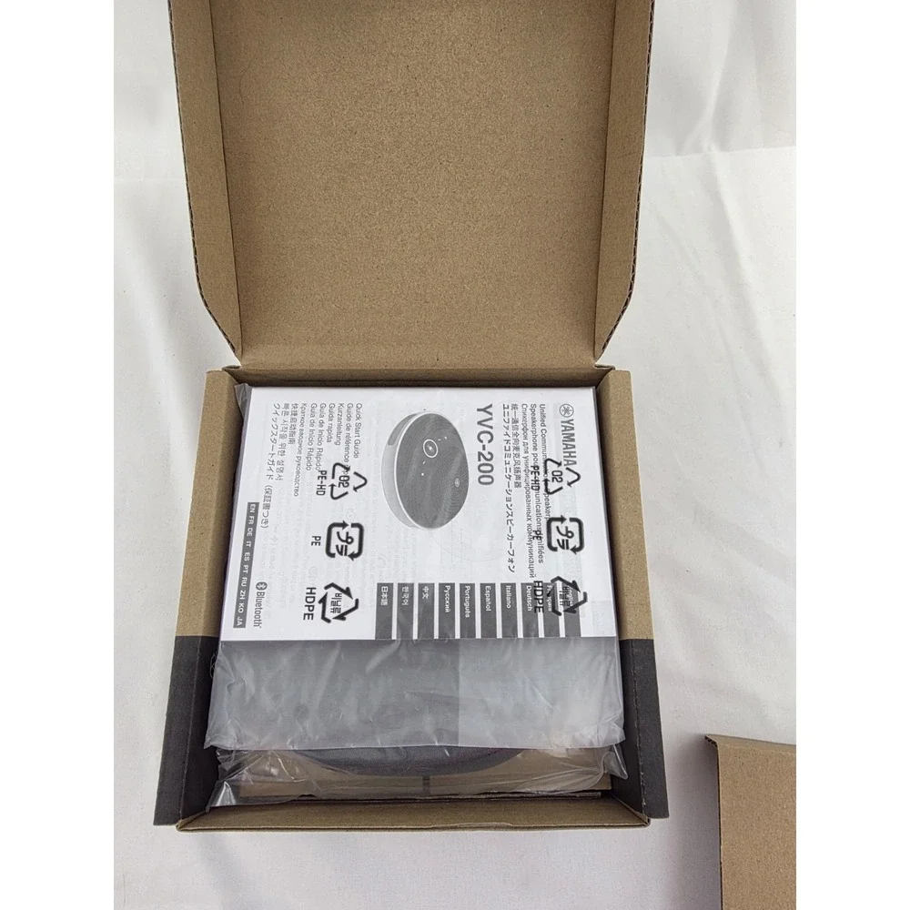Yamaha YVC-200 Portable USB Bluetooth Speakerphone UC Black 10-YVC200-B New